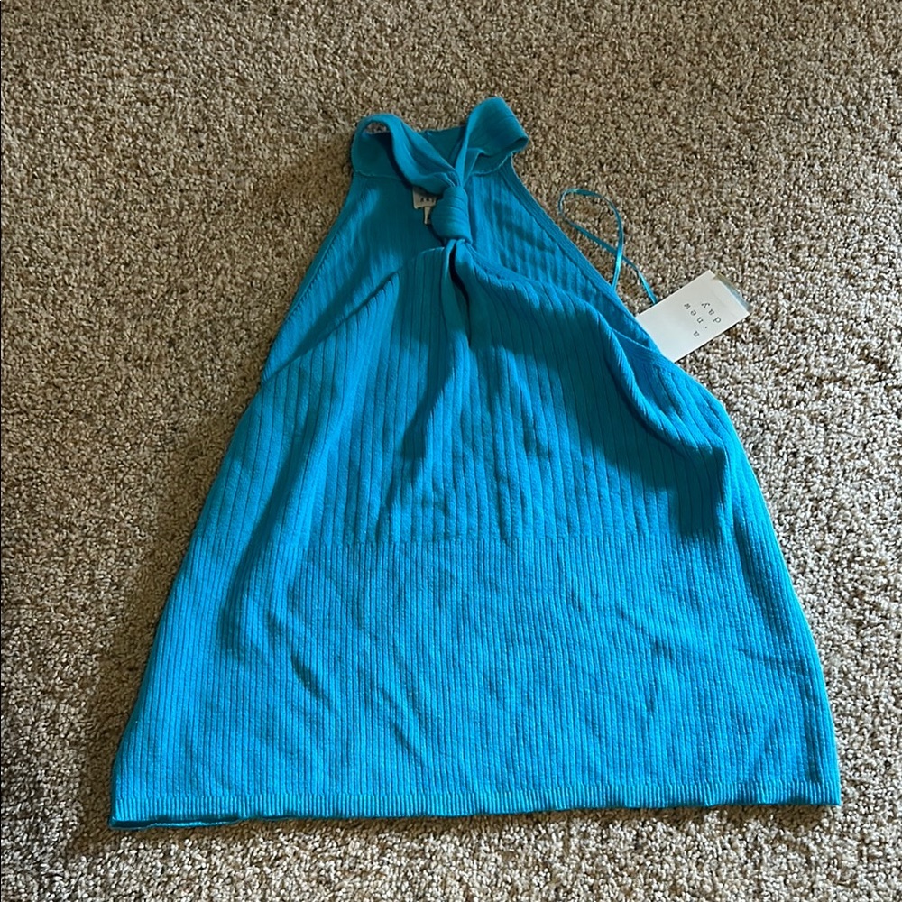 Blue Halter Top